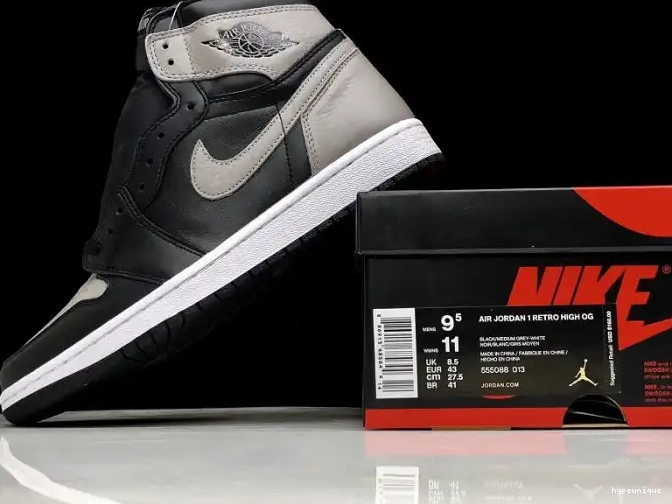 HYPE Grey High OG 555088-013 1 Jordan Black Shadow Air Retro 0525
